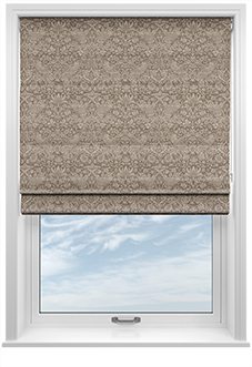 William Morris At Home Strawberry Thief, Woven Limestone - Roman Blind
